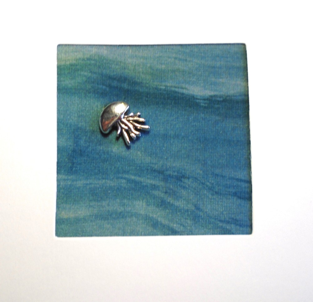 Jelly fish fabric card image