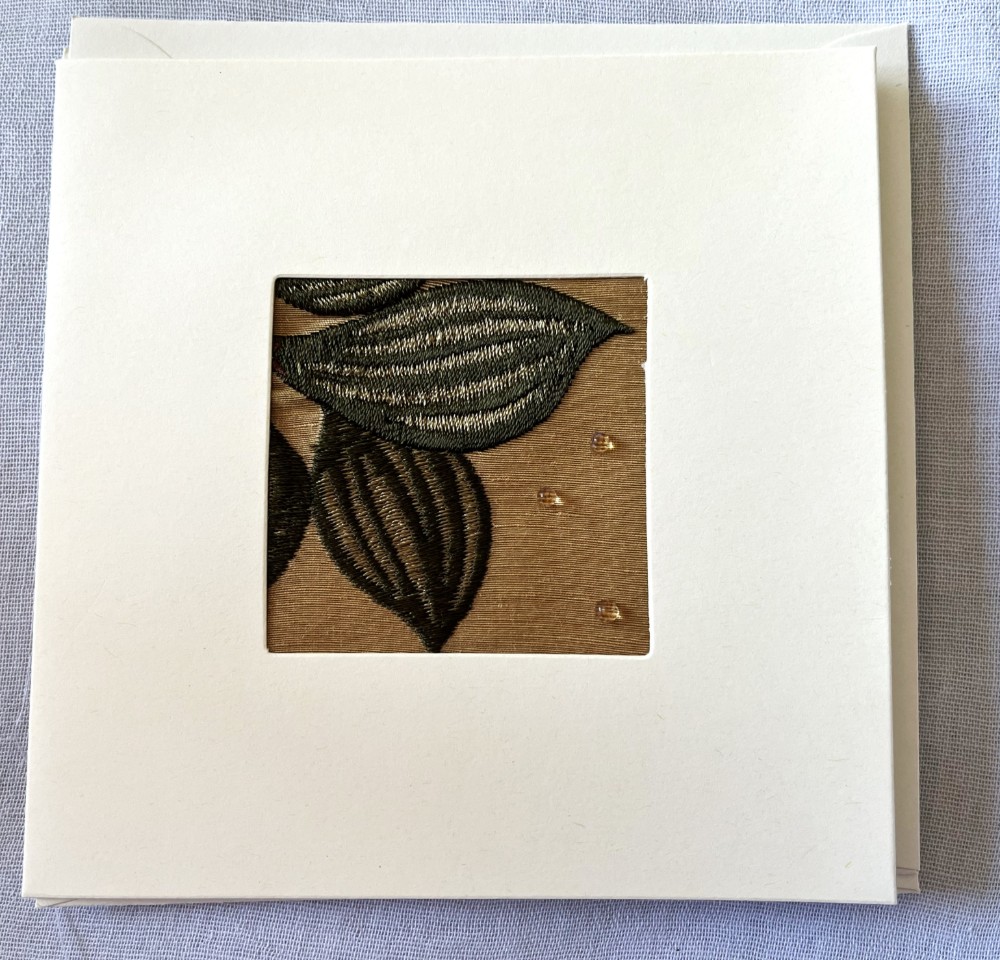 Fabric card and envelope image