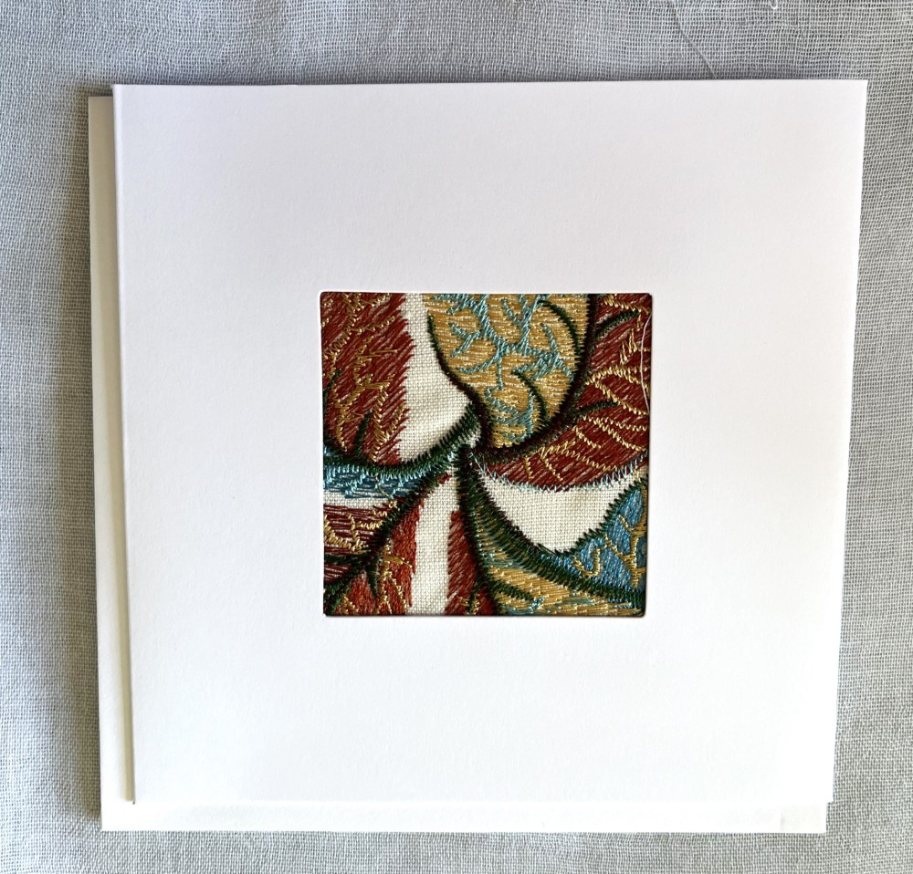 Fabric card and envelope image