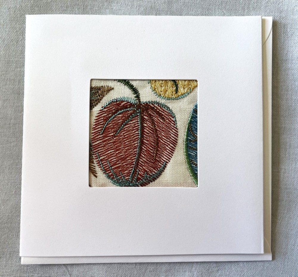 Fabric card and envelope image