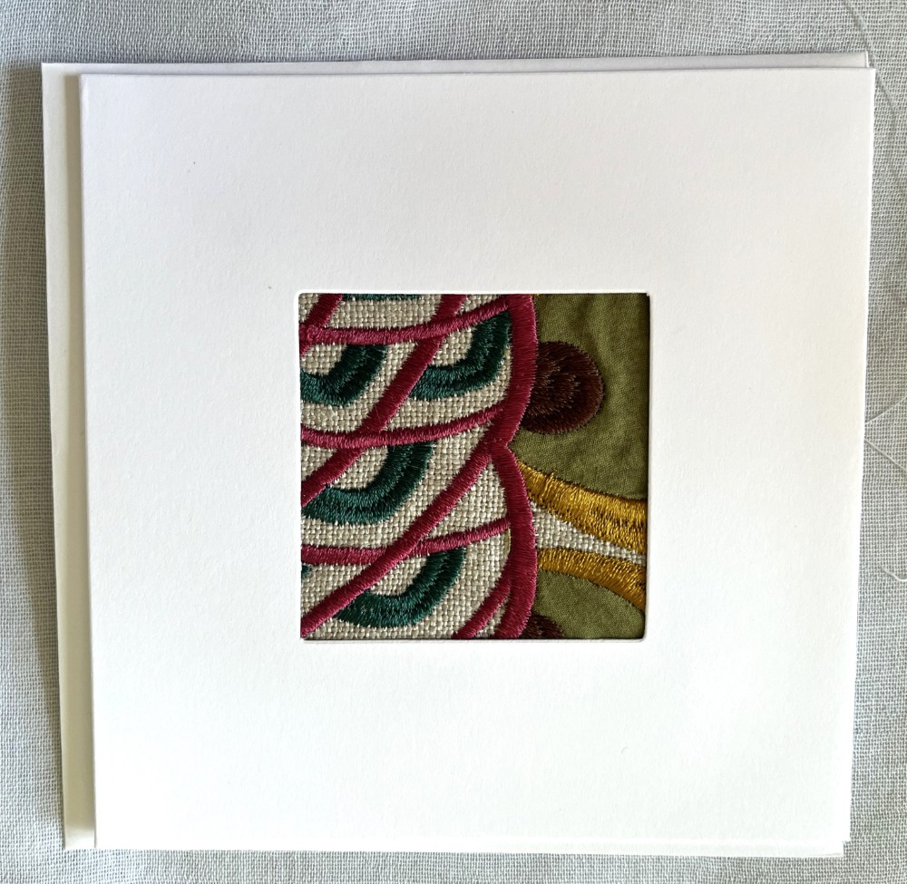 Fabric card and envelope image