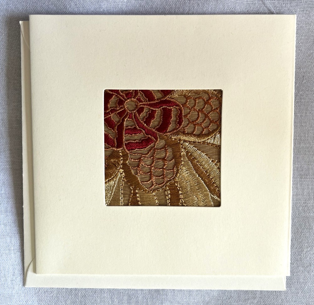 Fabric card and envelope image